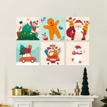 Cargar imagen en el visor de la galería, Mini Serie Pintar por Números 20x20cm (6 piezas) - Set de diversión festiva