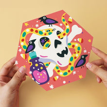 Cargar imagen en el visor de la galería, Mini Serie Pintar por Números - Hexágonos (6 piezas) - Gato de bruja