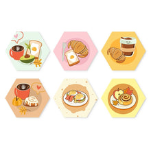 Cargar imagen en el visor de la galería, Mini Serie Pintar por Números - Hexágonos (6 piezas) - Mañanas deliciosas Figured'Art