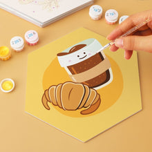 Cargar imagen en el visor de la galería, Mini Serie Pintar por Números - Hexágonos (6 piezas) - Mañanas deliciosas