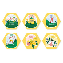 Cargar imagen en el visor de la galería, Mini Serie Pintar por Números - Hexágonos (6 piezas) - Vibras primaverales Figured'Art