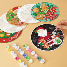 Cargar imagen en el visor de la galería, Mini Serie Pintar por Números - discos de Ø20cm (6 piezas) - Dulces navideños