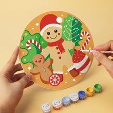 Cargar imagen en el visor de la galería, Mini Serie Pintar por Números - discos de Ø20cm (6 piezas) - Dulces navideños
