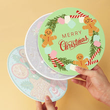 Cargar imagen en el visor de la galería, Mini Serie Pintar por Números - discos de Ø20cm (6 piezas) - Dulces navideños