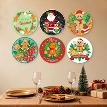 Cargar imagen en el visor de la galería, Mini Serie Pintar por Números - discos de Ø20cm (6 piezas) - Dulces navideños