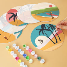 Cargar imagen en el visor de la galería, Mini Serie Pintar por Números - discos de Ø20cm (6 piezas) - Ensueños