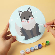 Cargar imagen en el visor de la galería, Mini Serie Pintar por Números - discos de Ø20cm (6 piezas) - Historias del bosque
