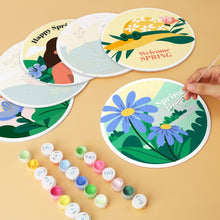 Cargar imagen en el visor de la galería, Mini Serie Pintar por Números - discos de Ø20cm (6 piezas) - Estaciones florecientes