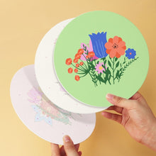 Cargar imagen en el visor de la galería, Mini Serie Pintar por Números - discos de Ø20cm (6 piezas) - El jardín secreto