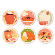 Cargar imagen en el visor de la galería, Mini Serie Pintar por Números - discos de Ø20cm (6 piezas) - Dulce temporada Figured'Art