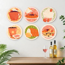Cargar imagen en el visor de la galería, Mini Serie Pintar por Números - discos de Ø20cm (6 piezas) - Dulce temporada