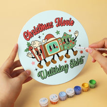Cargar imagen en el visor de la galería, Mini Serie Pintar por Números - discos de Ø20cm (6 piezas) - Cálidos deseos navideños