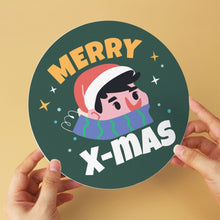Cargar imagen en el visor de la galería, Mini Serie Pintar por Números - discos de Ø20cm (6 piezas) - Alegría navideña 2
