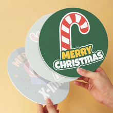 Cargar imagen en el visor de la galería, Mini Serie Pintar por Números - discos de Ø20cm (6 piezas) - Alegría navideña 2