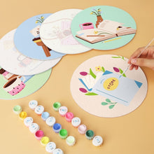 Cargar imagen en el visor de la galería, Mini Serie Pintar por Números - discos de Ø20cm (6 piezas) - Pequeños rituales creativos