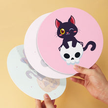 Cargar imagen en el visor de la galería, Mini Serie Pintar por Números - discos de Ø20cm (6 piezas) - Gatitos de Halloween