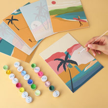 Cargar imagen en el visor de la galería, Mini Serie Pintar por Números 15x20cm (6 piezas) - Costa dorada
