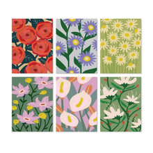 Cargar imagen en el visor de la galería, Mini Serie Pintar por Números 15x20cm (6 piezas) - Flores vibrantes Figured'Art