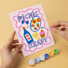 Cargar imagen en el visor de la galería, Mini Serie Pintar por Números 15x20cm (6 piezas) - Picnic de frutas