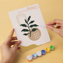 Cargar imagen en el visor de la galería, Mini Serie Pintar por Números 15x20cm (6 piezas) - Líneas y hojas
