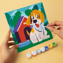 Cargar imagen en el visor de la galería, Mini Serie Pintar por Números 20x20cm (6 piezas) - Amigos animales