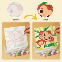 Cargar imagen en el visor de la galería, Mini Serie Pintar por Números 20x20cm (6 piezas) - Animales juguetones