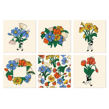 Cargar imagen en el visor de la galería, Mini Serie Pintar por Números 20x20cm (6 piezas) - Flores seleccionadas a mano Figured'Art