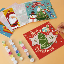 Cargar imagen en el visor de la galería, Mini Serie Pintar por Números 20x20cm (6 piezas) - Colores navideños