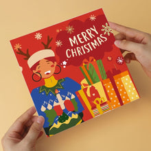 Cargar imagen en el visor de la galería, Mini Serie Pintar por Números 20x20cm (6 piezas) - Colores navideños