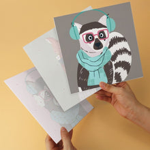 Cargar imagen en el visor de la galería, Mini Serie Pintar por Números 20x20cm (6 piezas) - Animalitos geniales