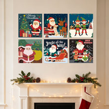Cargar imagen en el visor de la galería, Mini Serie Pintar por Números 20x20cm (6 piezas) - Ilustraciones Holly Jolly