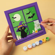 Cargar imagen en el visor de la galería, Mini Serie Pintar por Números 20x20cm (6 piezas) - Noches espeluznantes