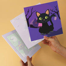 Cargar imagen en el visor de la galería, Mini Serie Pintar por Números 20x20cm (6 piezas) - Noches espeluznantes
