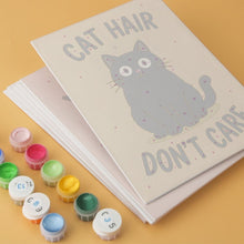 Cargar imagen en el visor de la galería, Mini Serie Pintar por Números 15x20cm (6 piezas) - Actitud felina