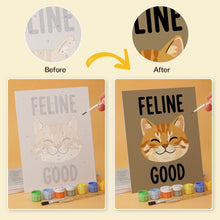 Cargar imagen en el visor de la galería, Mini Serie Pintar por Números 15x20cm (6 piezas) - Actitud felina