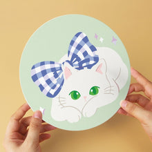 Cargar imagen en el visor de la galería, Mini Serie Pintar por Números - discos de Ø20cm (6 piezas) - Lazos y gatos