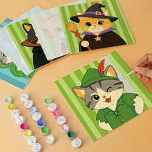 Cargar imagen en el visor de la galería, Mini Serie Pintar por Números 20x20cm (6 piezas) - Elenco de gatos fantásticos