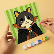 Cargar imagen en el visor de la galería, Mini Serie Pintar por Números 20x20cm (6 piezas) - Elenco de gatos fantásticos