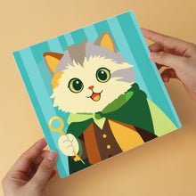 Cargar imagen en el visor de la galería, Mini Serie Pintar por Números 20x20cm (6 piezas) - Elenco de gatos fantásticos