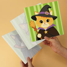 Cargar imagen en el visor de la galería, Mini Serie Pintar por Números 20x20cm (6 piezas) - Elenco de gatos fantásticos