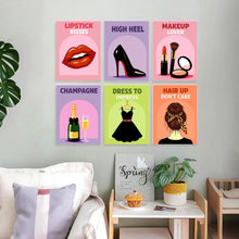 Cargar imagen en el visor de la galería, Mini Serie Pintar por Números 15x20cm (6 piezas) - Equipo glamuroso