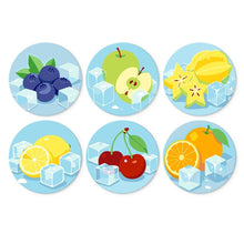 Cargar imagen en el visor de la galería, Mini Serie Pintar por Números - discos de Ø20cm (6 piezas) - Frutas escarchadas Figured'Art