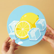 Cargar imagen en el visor de la galería, Mini Serie Pintar por Números - discos de Ø20cm (6 piezas) - Frutas escarchadas