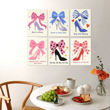 Cargar imagen en el visor de la galería, Mini Serie Pintar por Números 15x20cm (6 piezas) - Pasos glamurosos