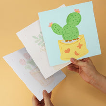 Cargar imagen en el visor de la galería, Mini Serie Pintar por Números 20x20cm (6 piezas) - Rincón de plantas colorido