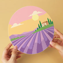 Cargar imagen en el visor de la galería, Mini Serie Pintar por Números - discos de Ø20cm (6 piezas) - Paisajes de ensueño 2
