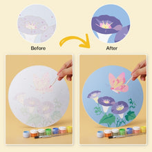 Cargar imagen en el visor de la galería, Mini Serie Pintar por Números - discos de Ø20cm (6 piezas) - Mariposas pastel 2