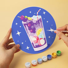 Cargar imagen en el visor de la galería, Mini Serie Pintar por Números - discos de Ø20cm (6 piezas) - Elixires al atardecer