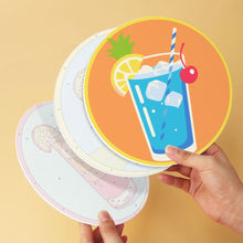 Cargar imagen en el visor de la galería, Mini Serie Pintar por Números - discos de Ø20cm (6 piezas) - Elixires al atardecer