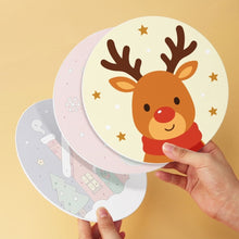 Cargar imagen en el visor de la galería, Mini Serie Pintar por Números - discos de Ø20cm (6 piezas) - Susurros de Navidad